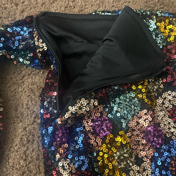 Lulus Multi Color Sequin Mini Skirt - Picture 8 of 10